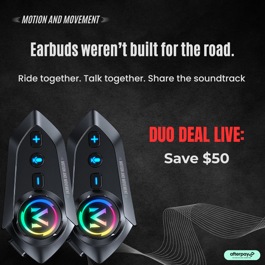 The Motion-1 Helmet Bluetooth Intercom Headset